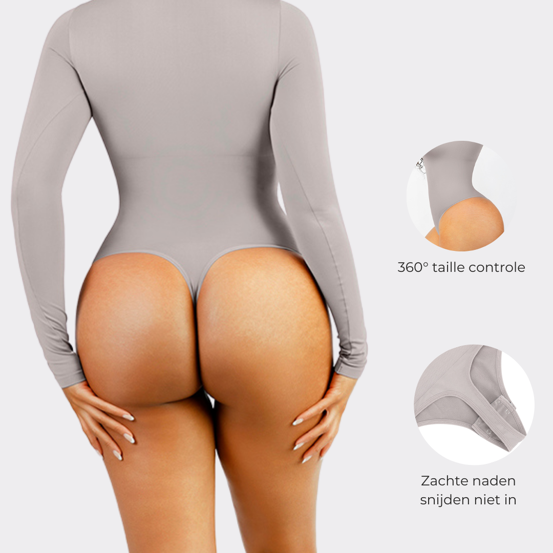 Sara High Neck Thong Bodysuit