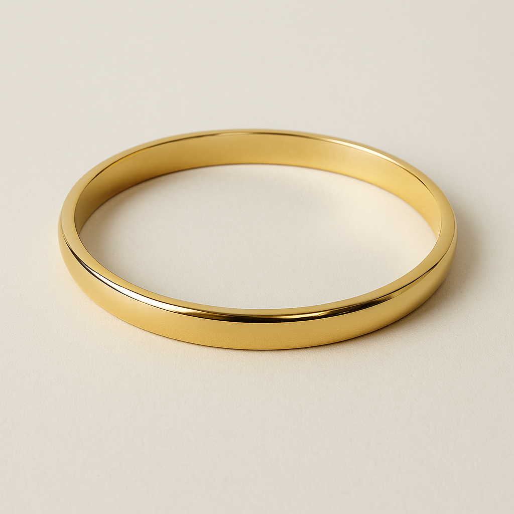 Guld Medium Bangle - Armbånd