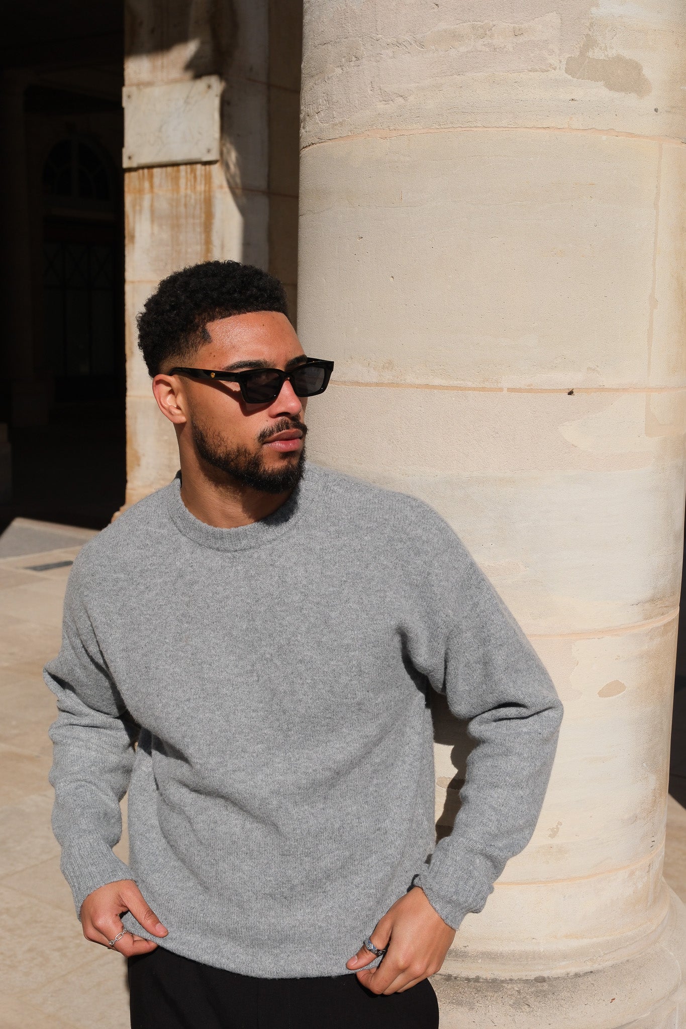 Brixton sweater - Grå melange