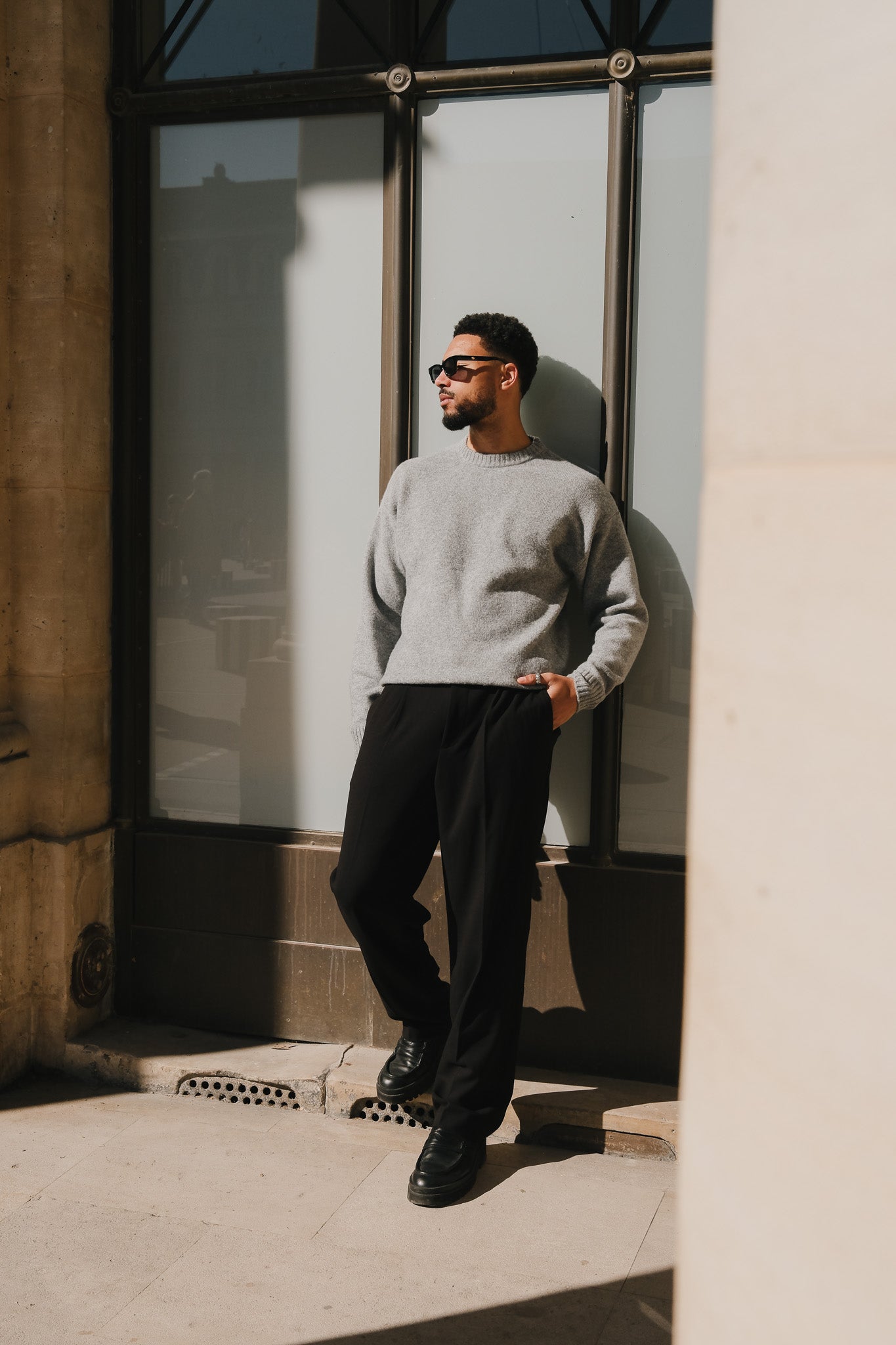 Brixton sweater - Grå melange