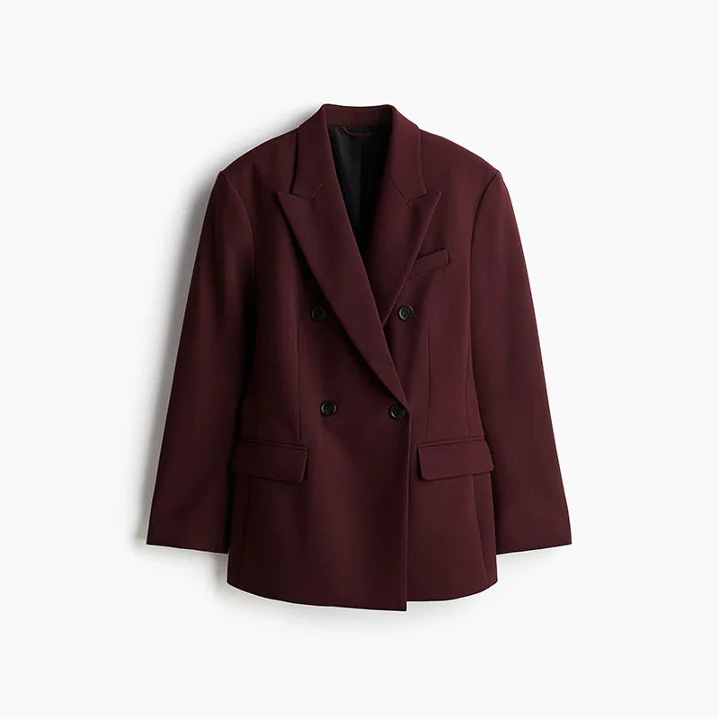 Bordeaux Rød Blazer