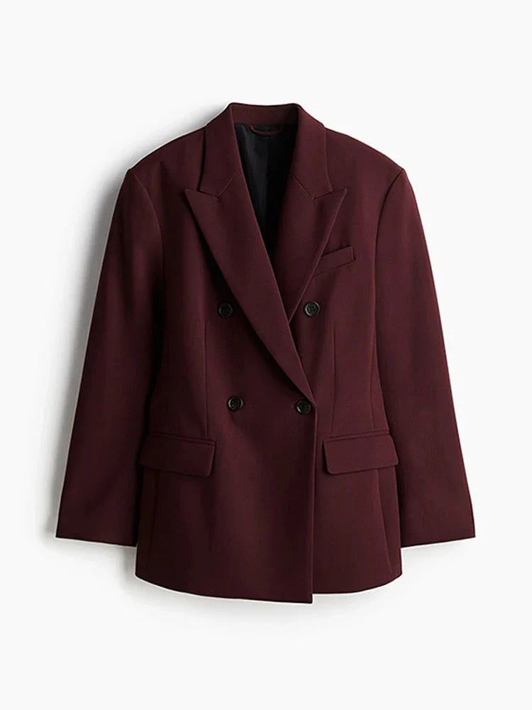 Bordeaux Rød Blazer