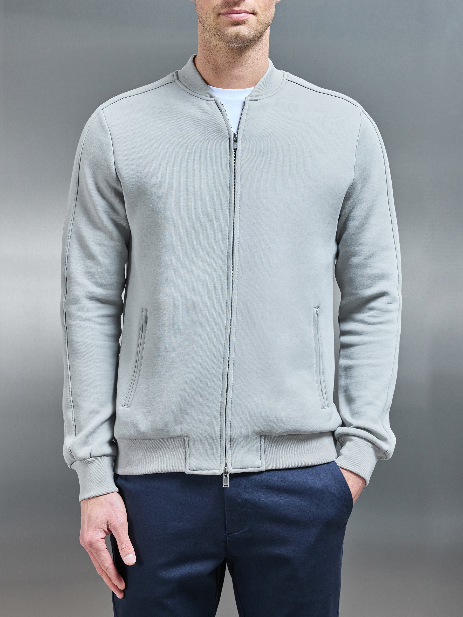 Smart Jersey Bomberjakke i Sten