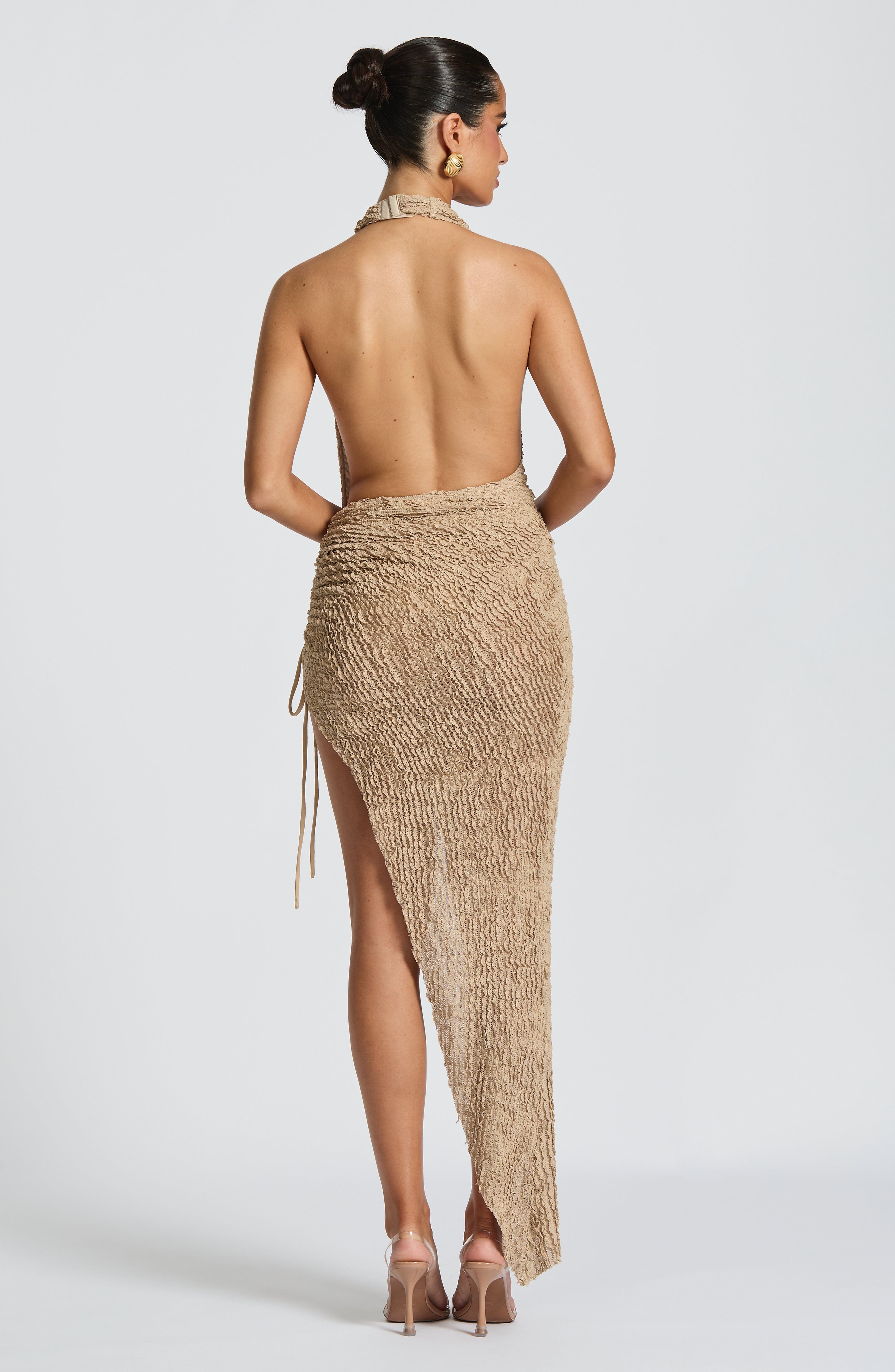 Airla Midi Kjole - Beige