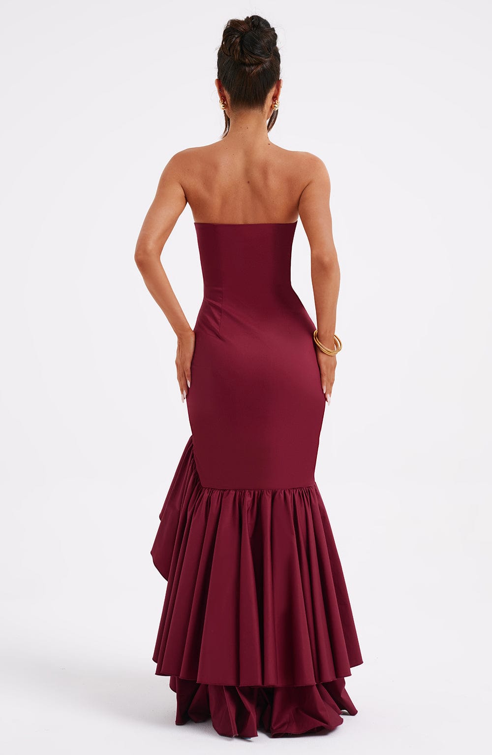 Angelina Maxi Kjole - Bourgogne