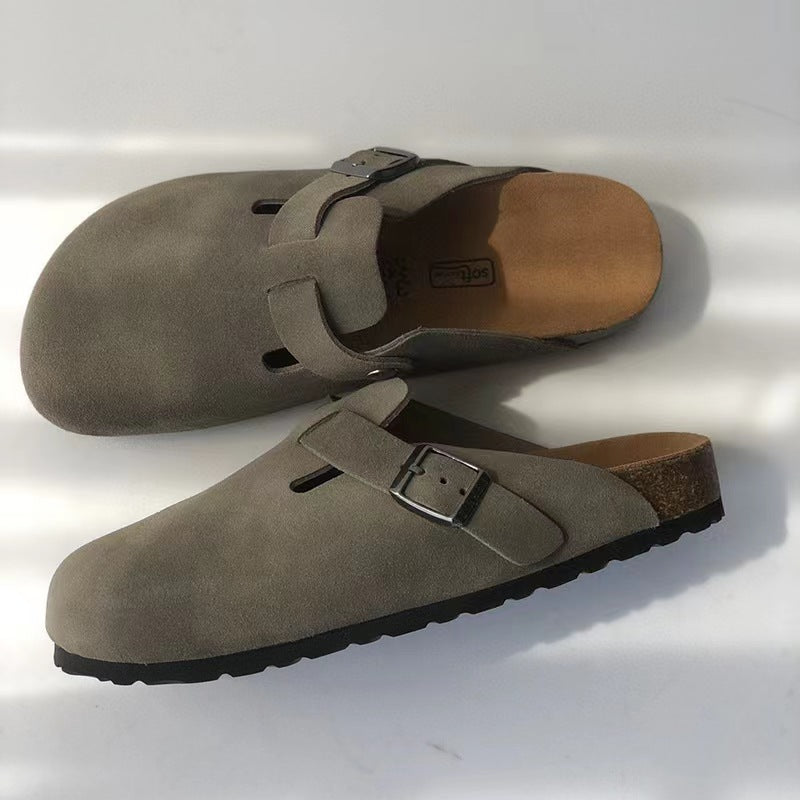 Premium Læder Unisex Sandaler Pantofler