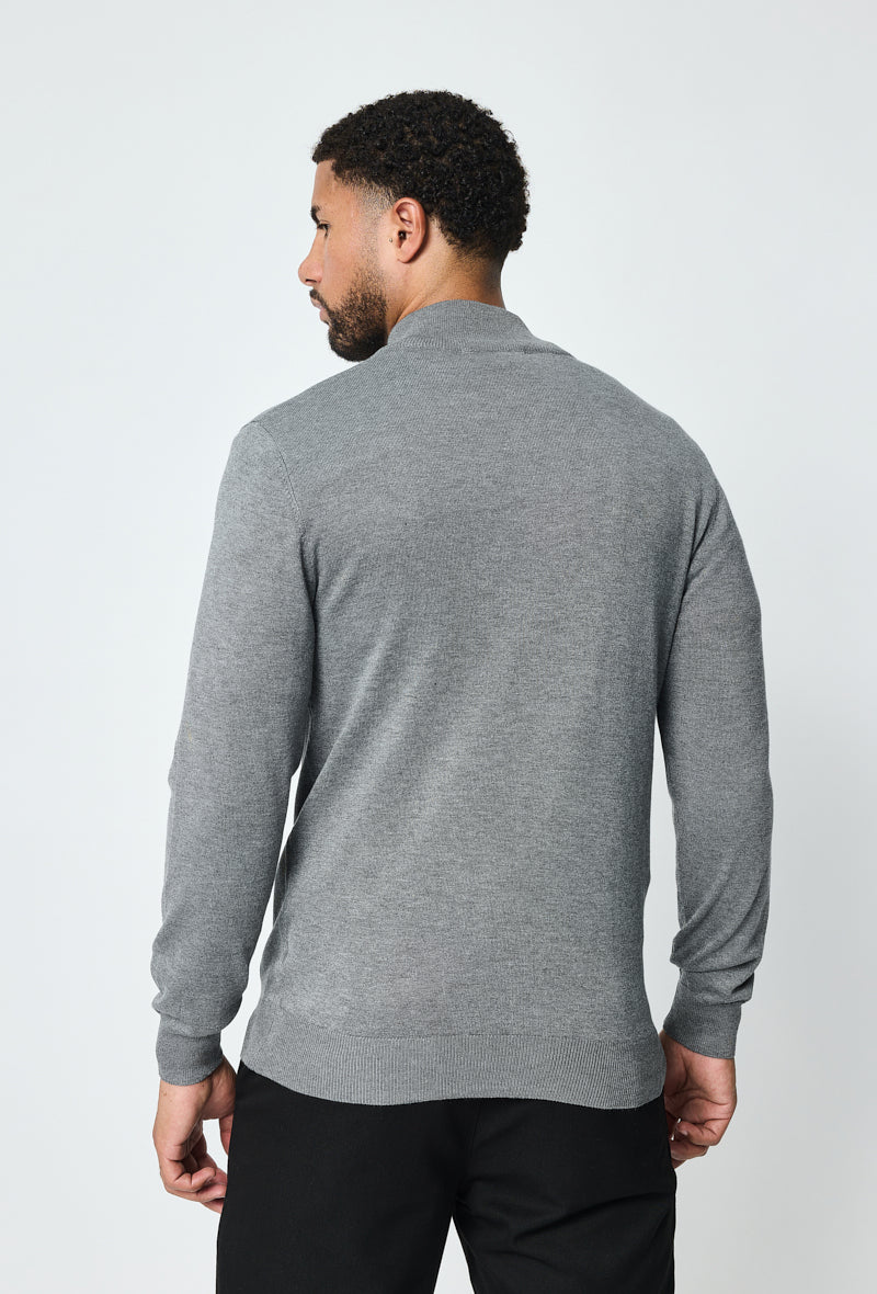 Faro Full Zip Sweater - Grå