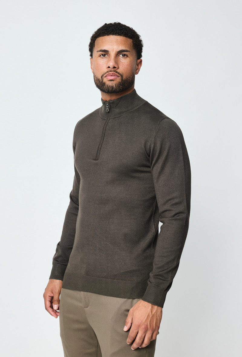 Faro Half Zip Sweater - Grøn