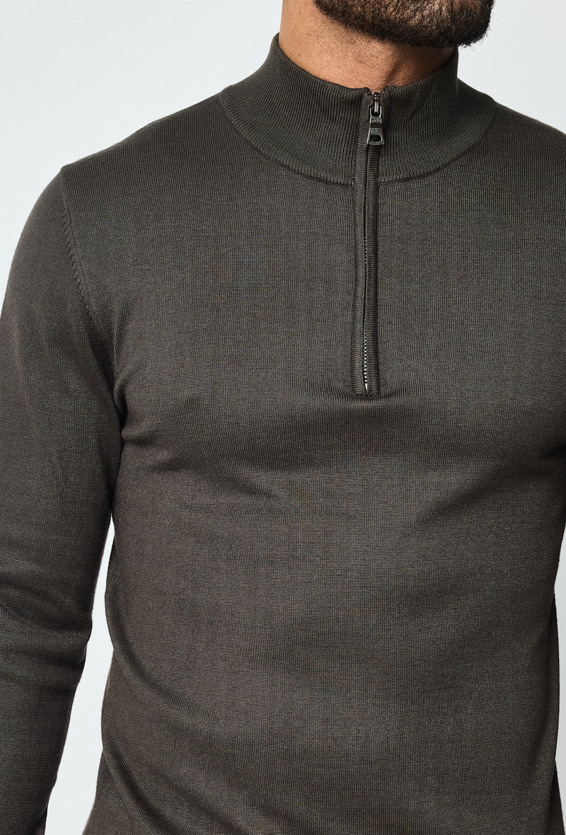 Faro Half Zip Sweater - Grøn