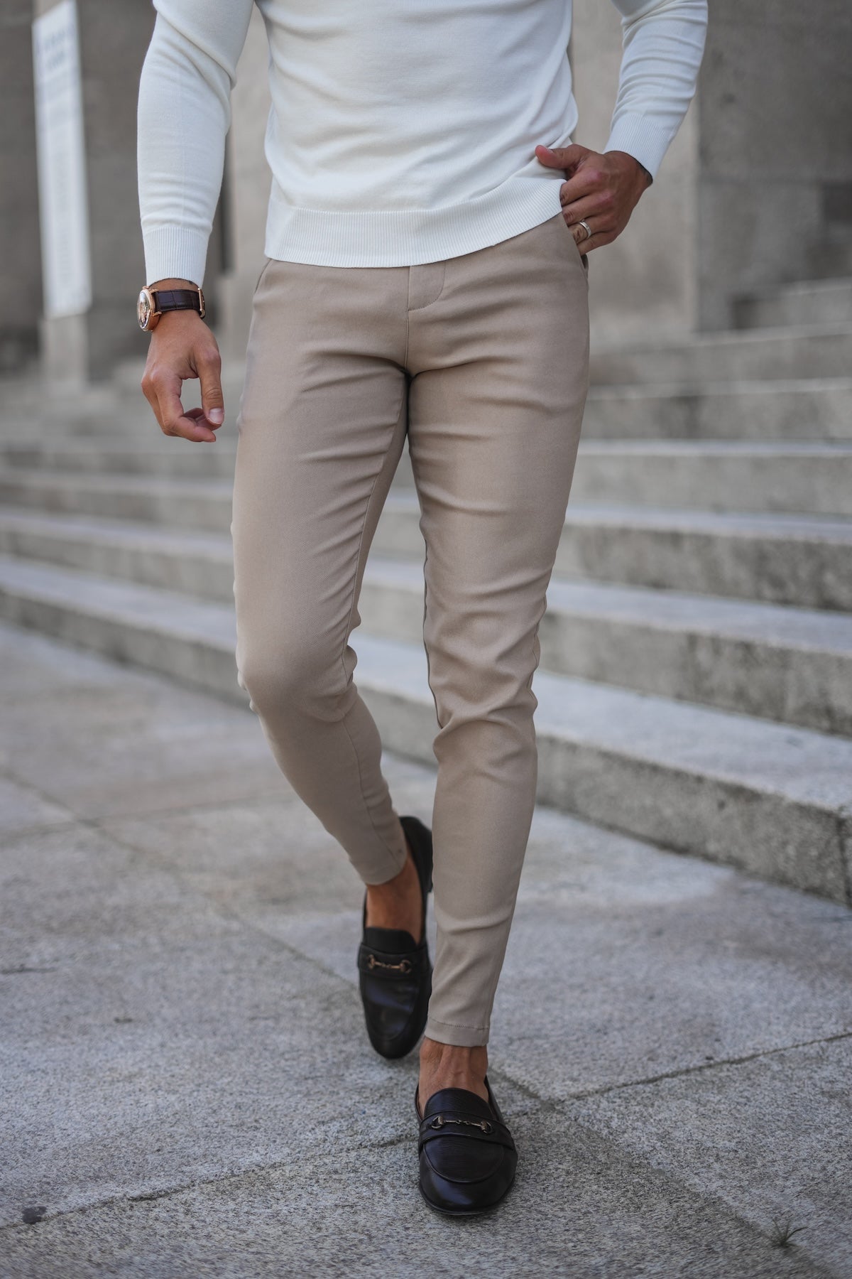 Faro Stretch Bukser - Beige