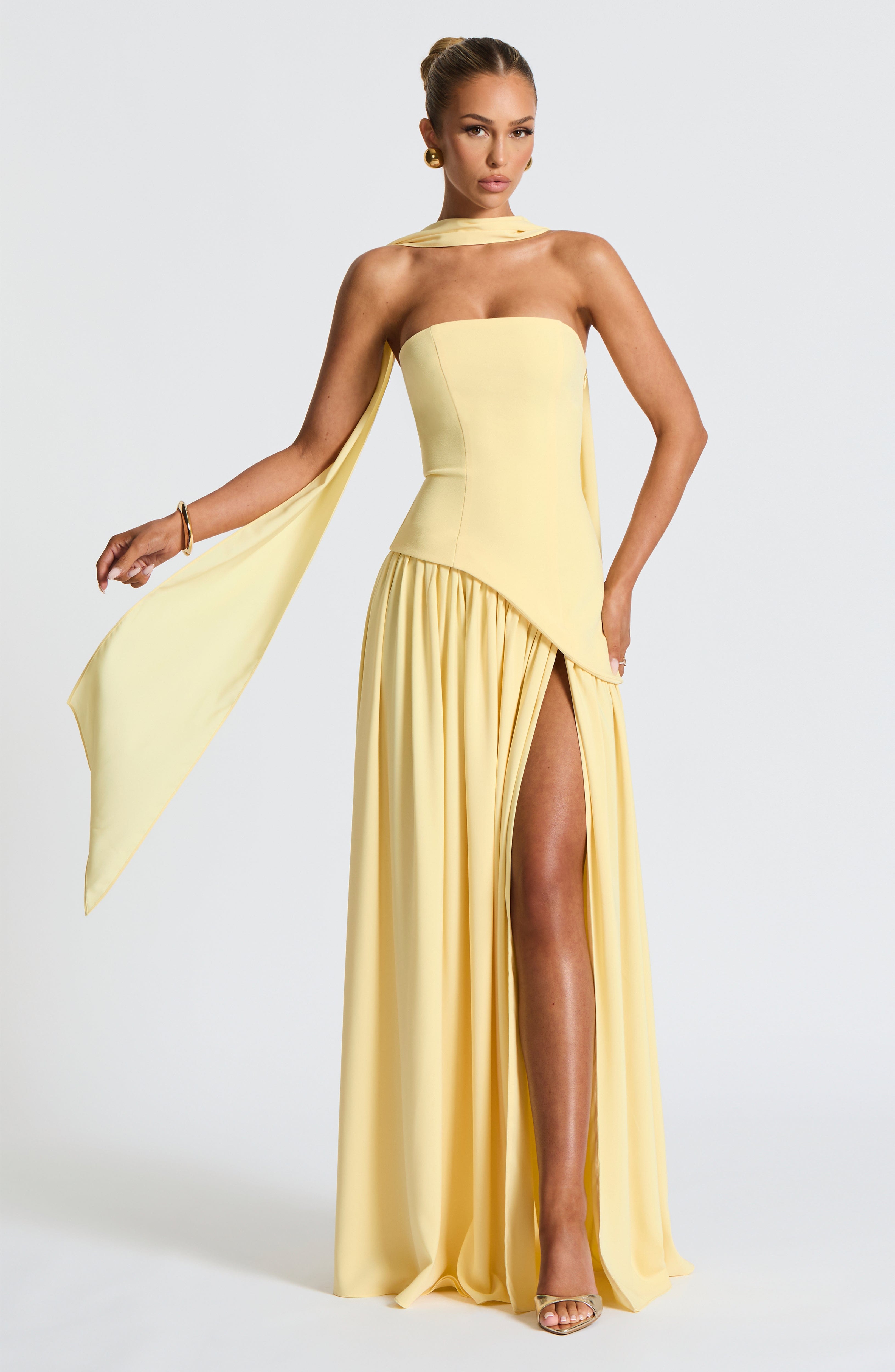 Maliyah Maxi Kjole - Citron