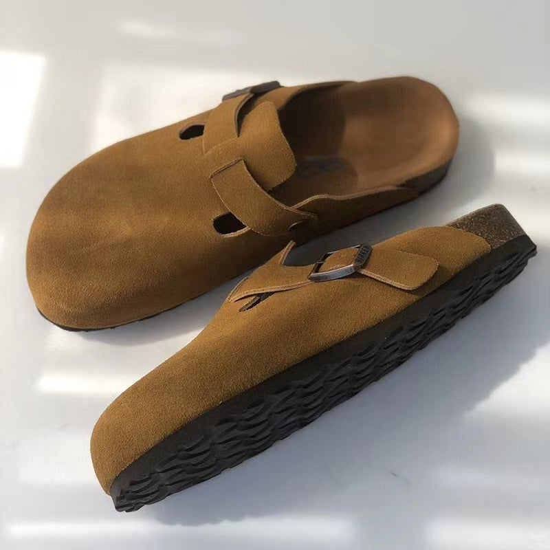 Premium Læder Unisex Sandaler Pantofler