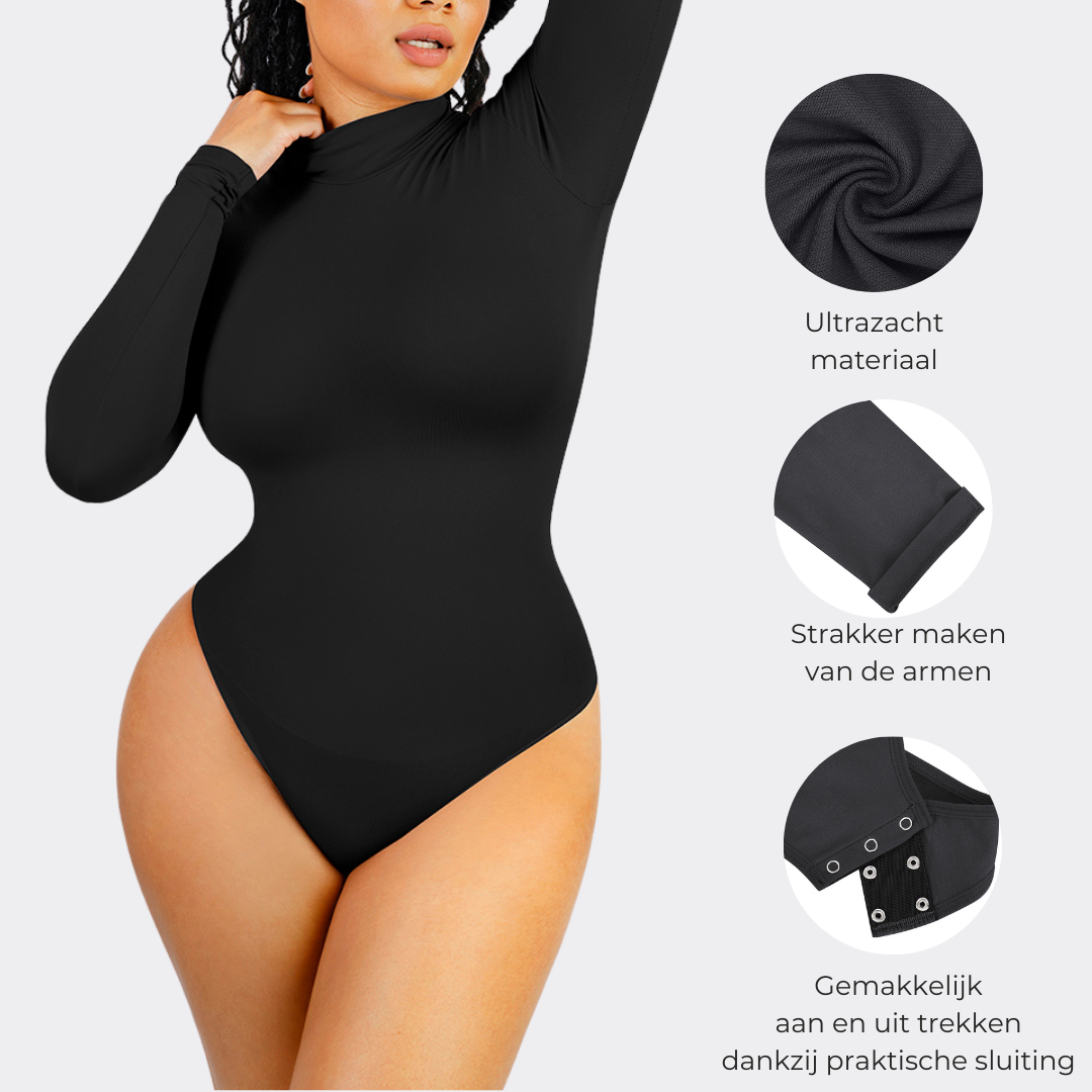 Sara High Neck Thong Bodysuit