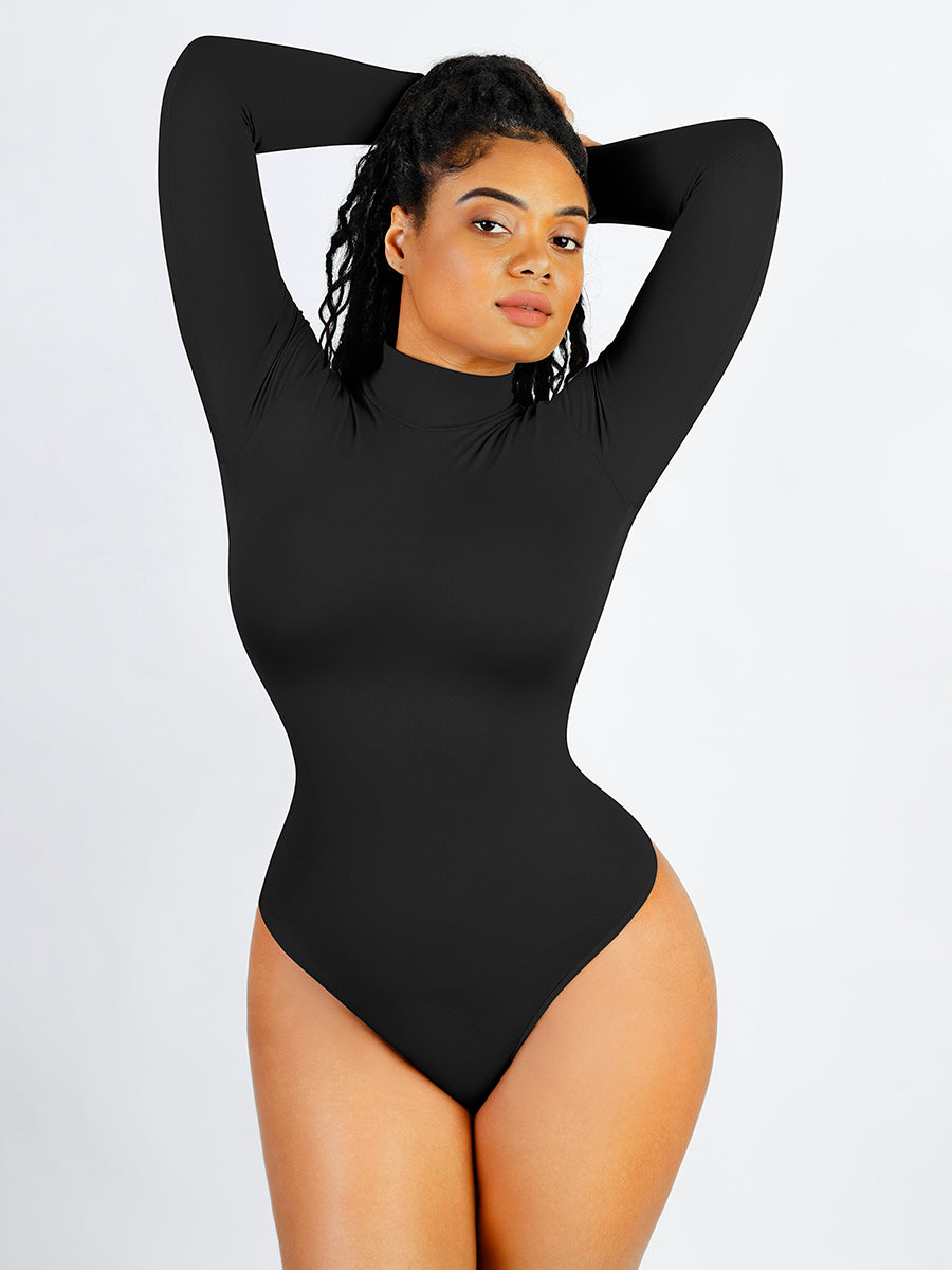 Sara High Neck Thong Bodysuit