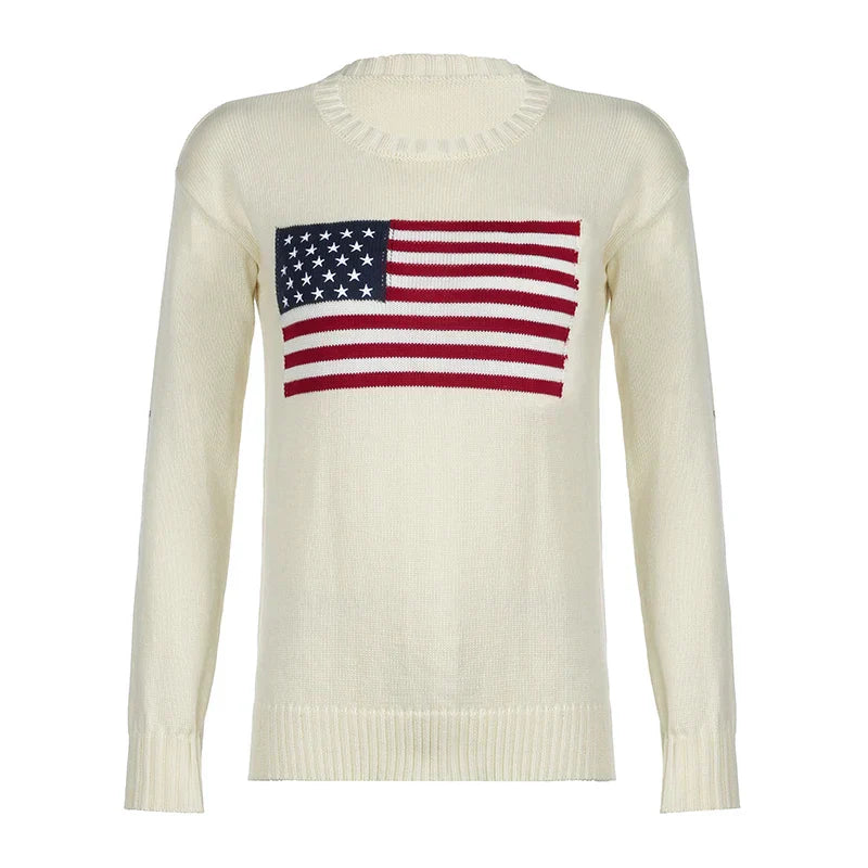 Sofie | Amerikansk Flag Sweater