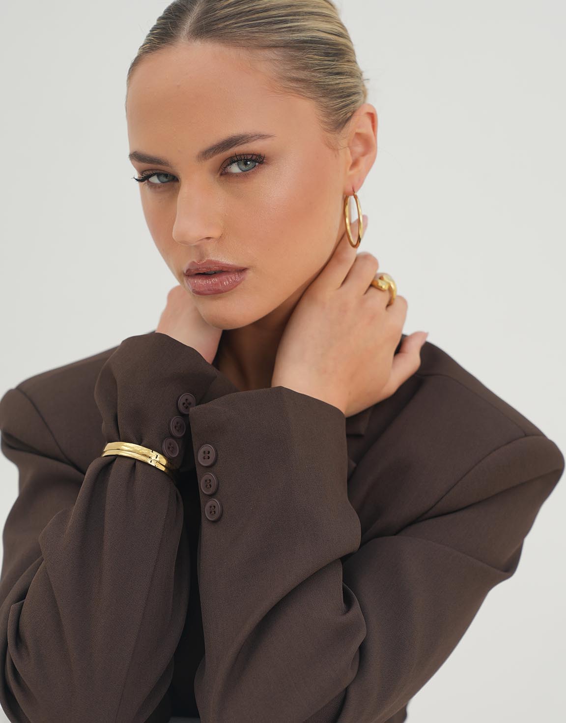 Guld Medium Bangle - Armbånd