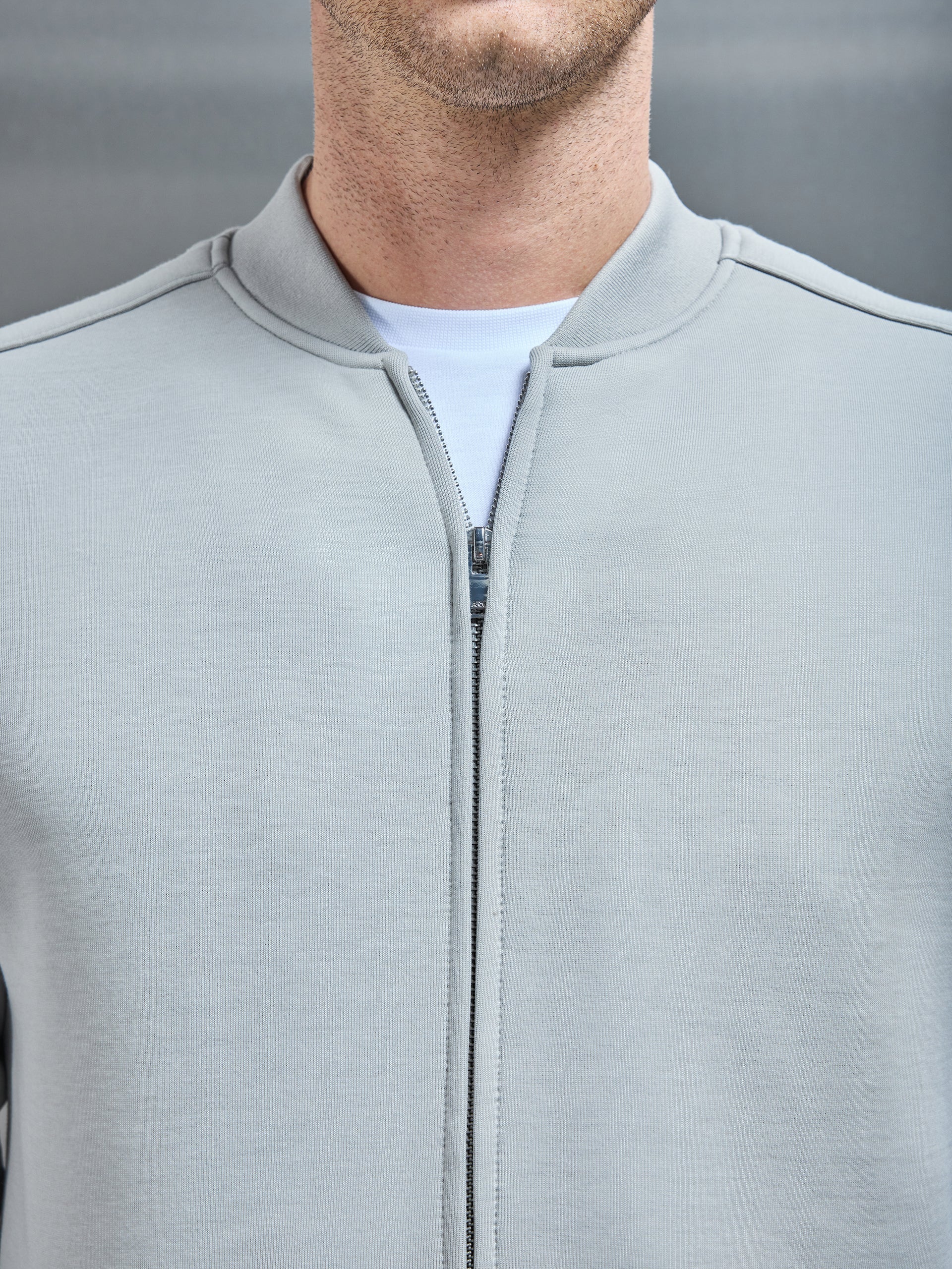 Smart Jersey Bomberjakke i Sten