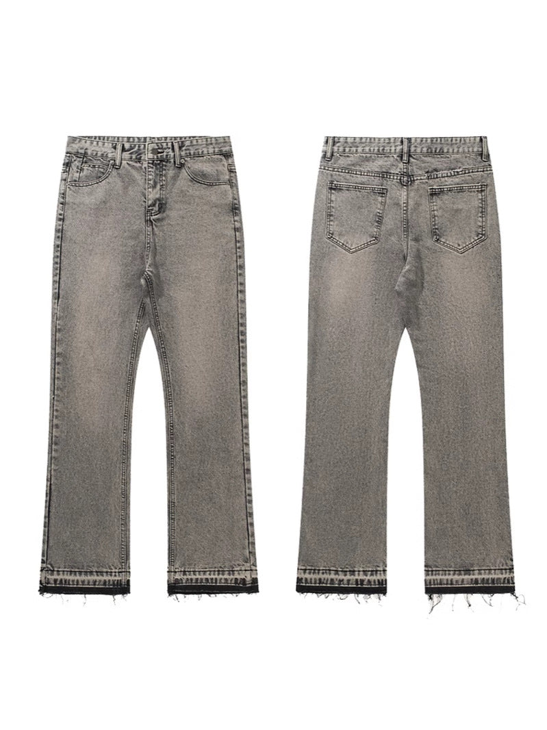 Vaskede Flared Jeans