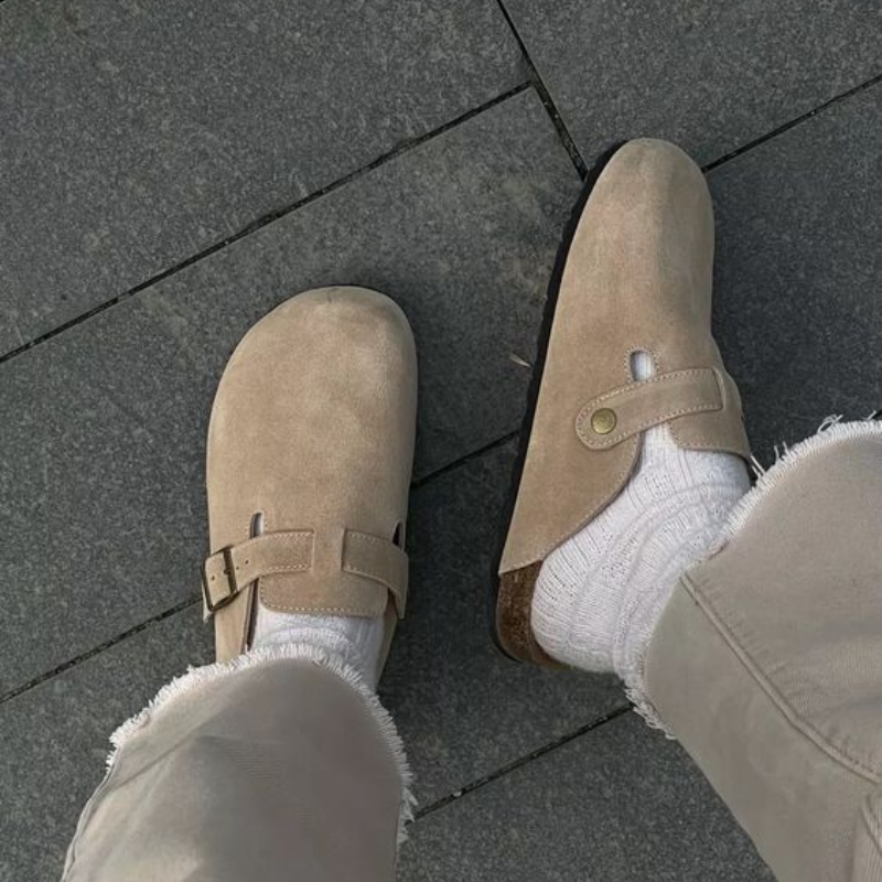 Premium Læder Unisex Sandaler Pantofler