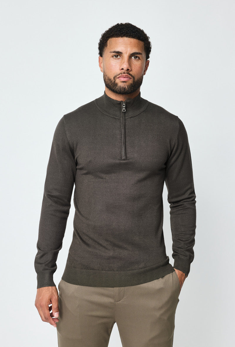 Faro Half Zip Sweater - Grøn