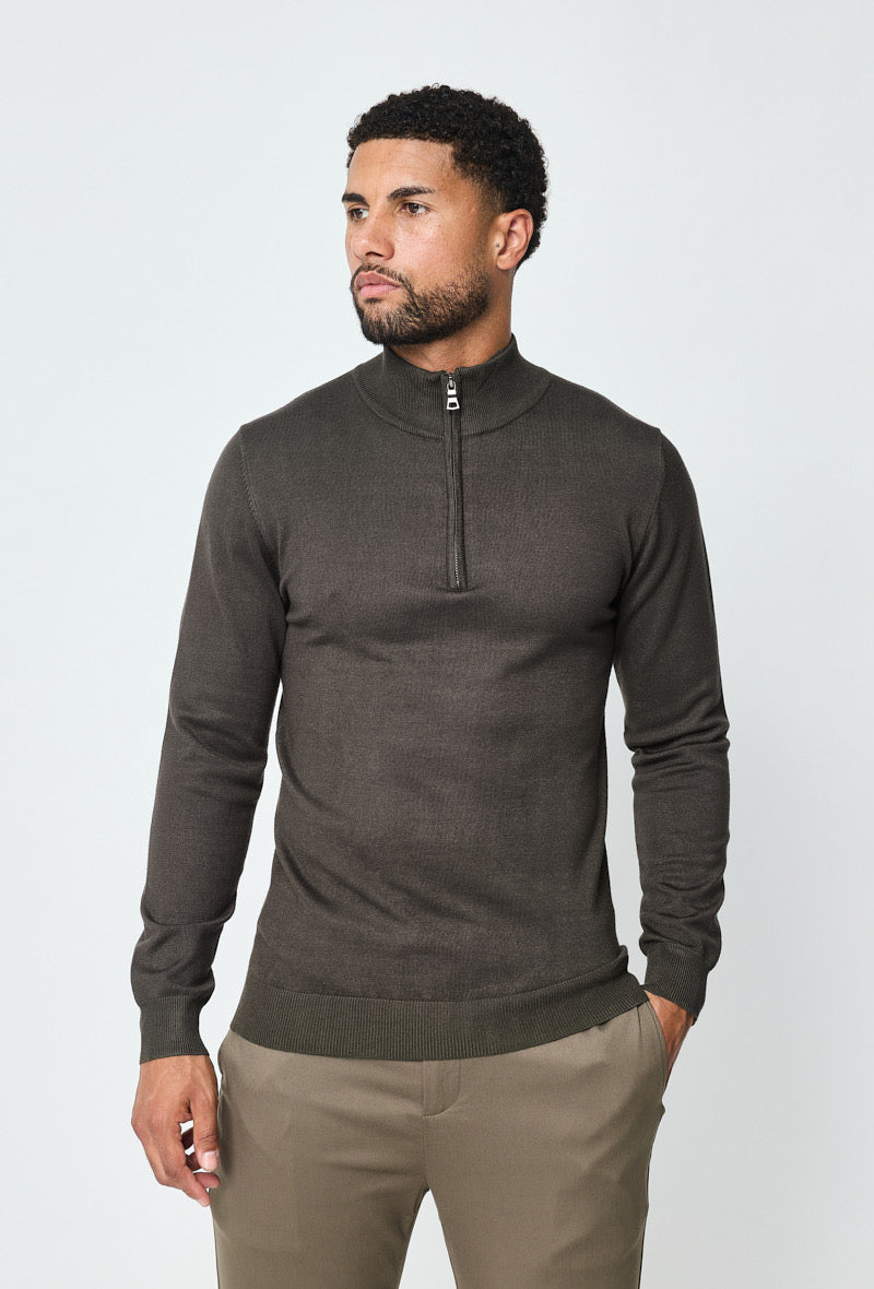 Faro Half Zip Sweater - Grøn