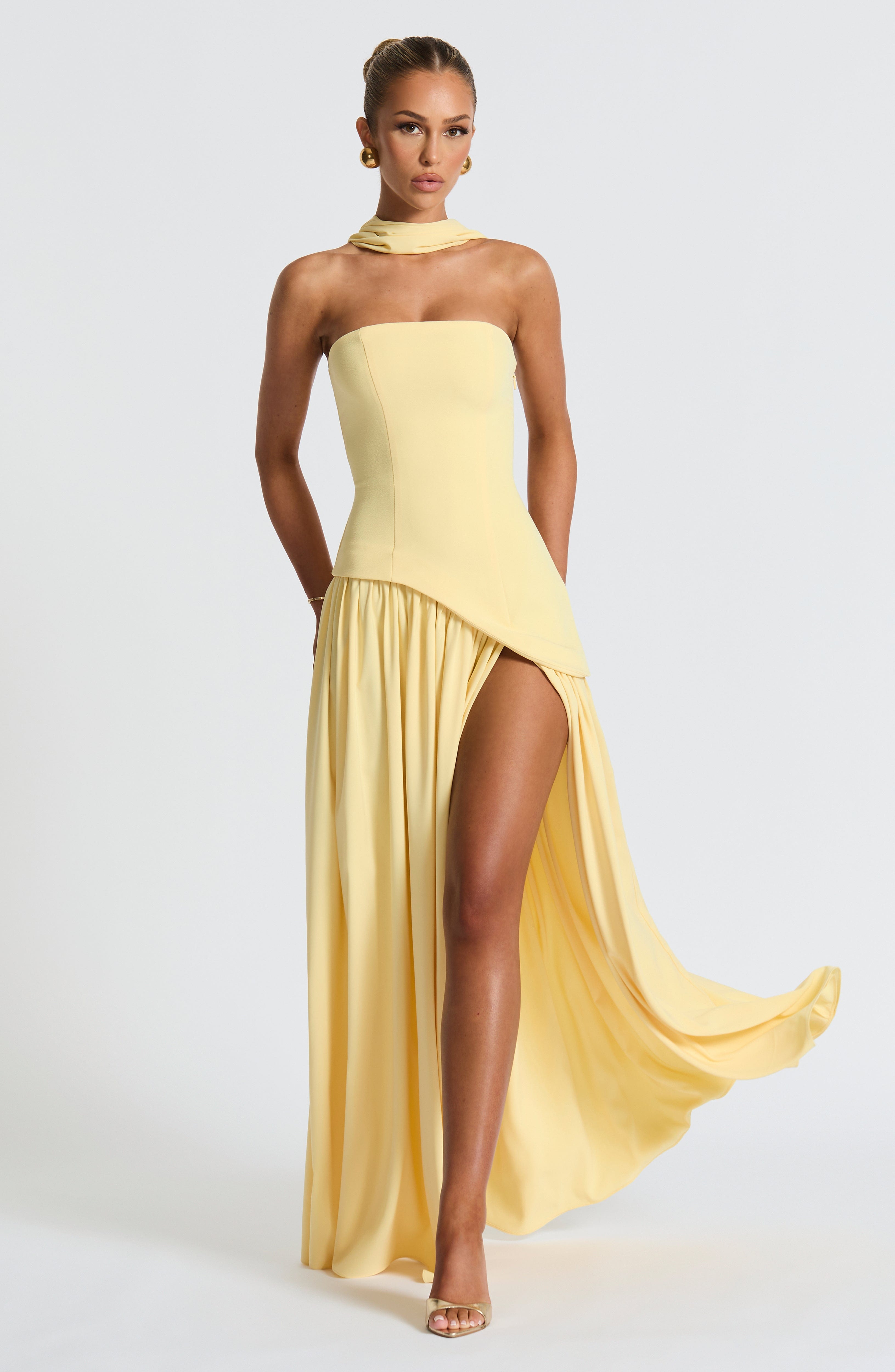 Maliyah Maxi Kjole - Citron
