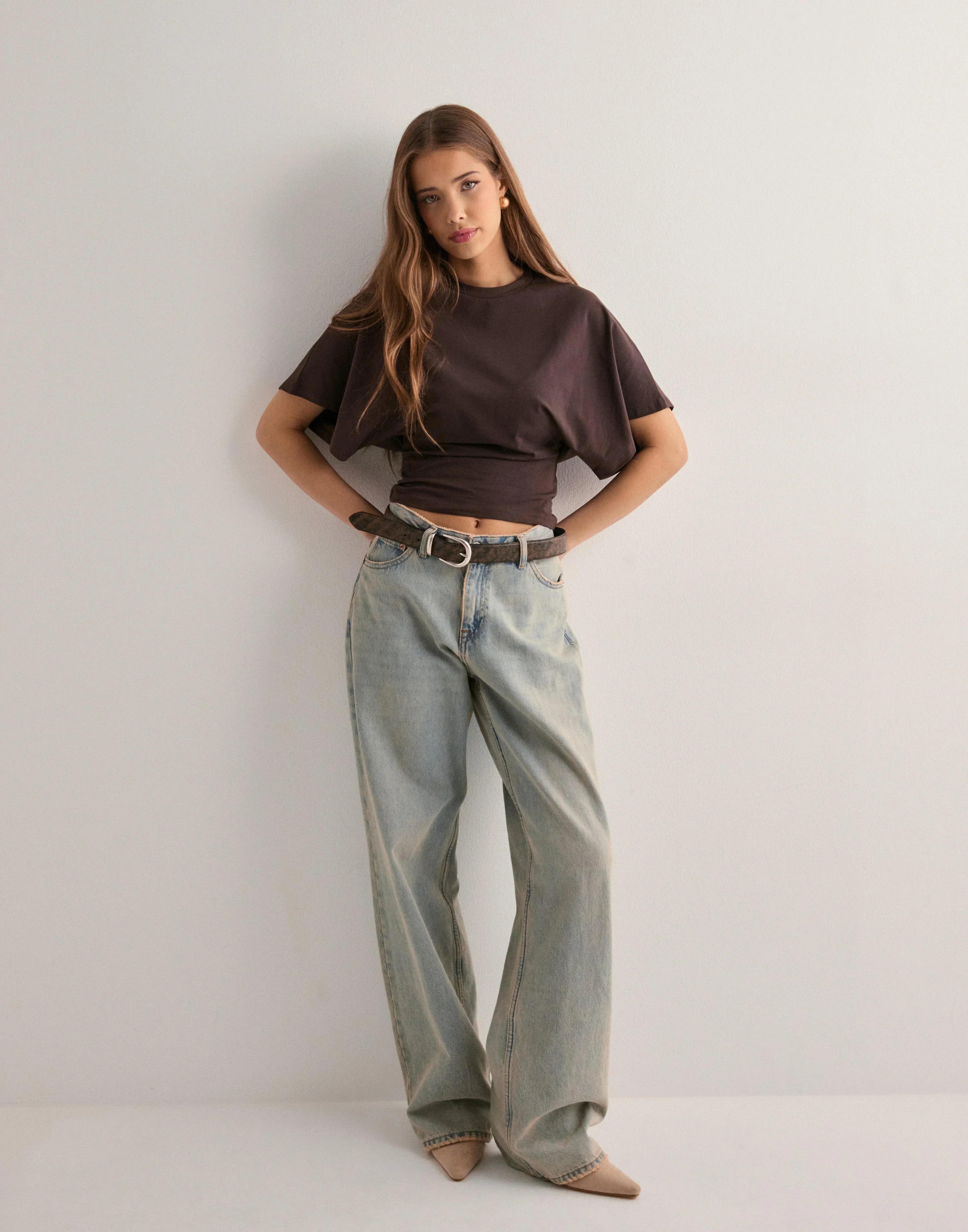 Bred Ærme Top